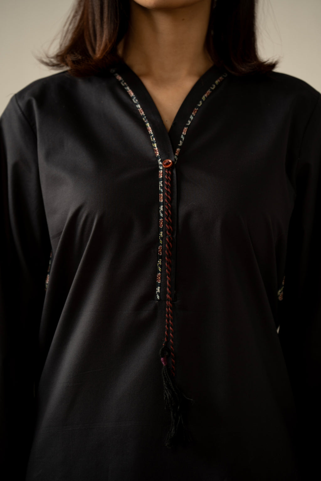 PRINTED CAMBRIC STITCHED 2 PIECE SUIT