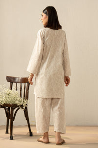 PRINTED CAMBRIC STITCHED 2 PIECE SUIT