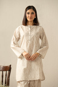 PRINTED CAMBRIC STITCHED 2 PIECE SUIT