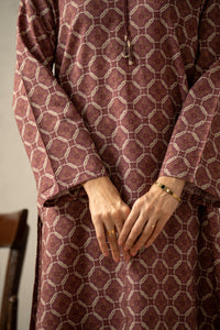 PRINTED COTTON LINEN VISCOSE STITCHED 2 PIECE SUIT