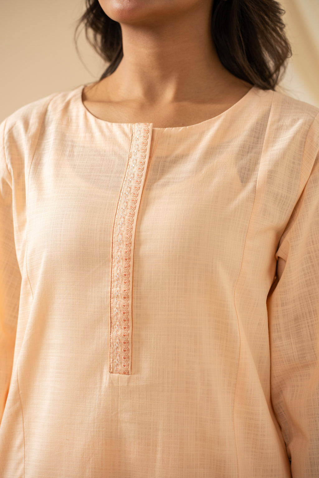 EMBROIDERED BOTH SIDE SLUB STITCHED 2 PIECE SUIT