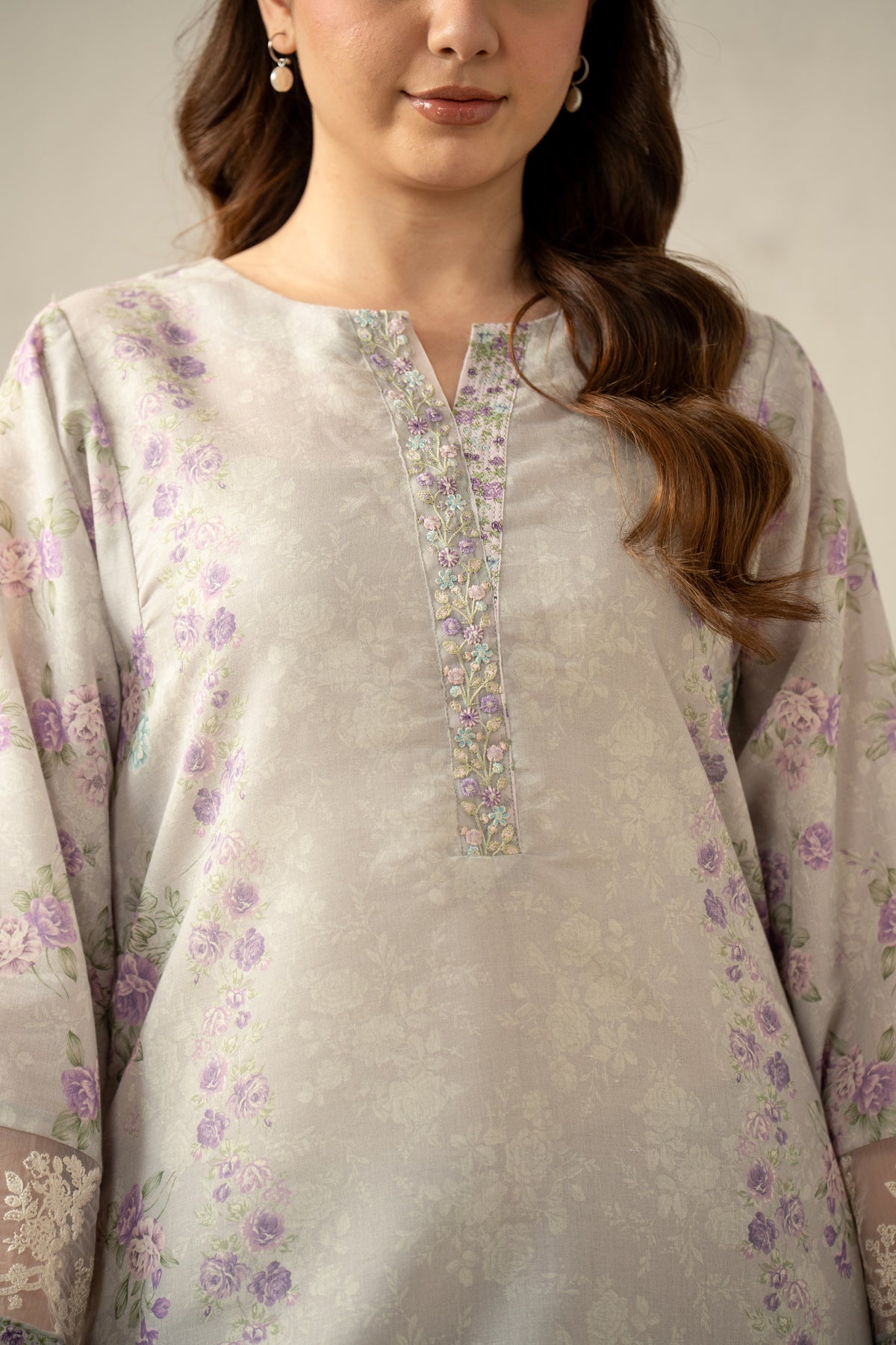 ZARI STITCHED SHIRT BOTTOM SUIT