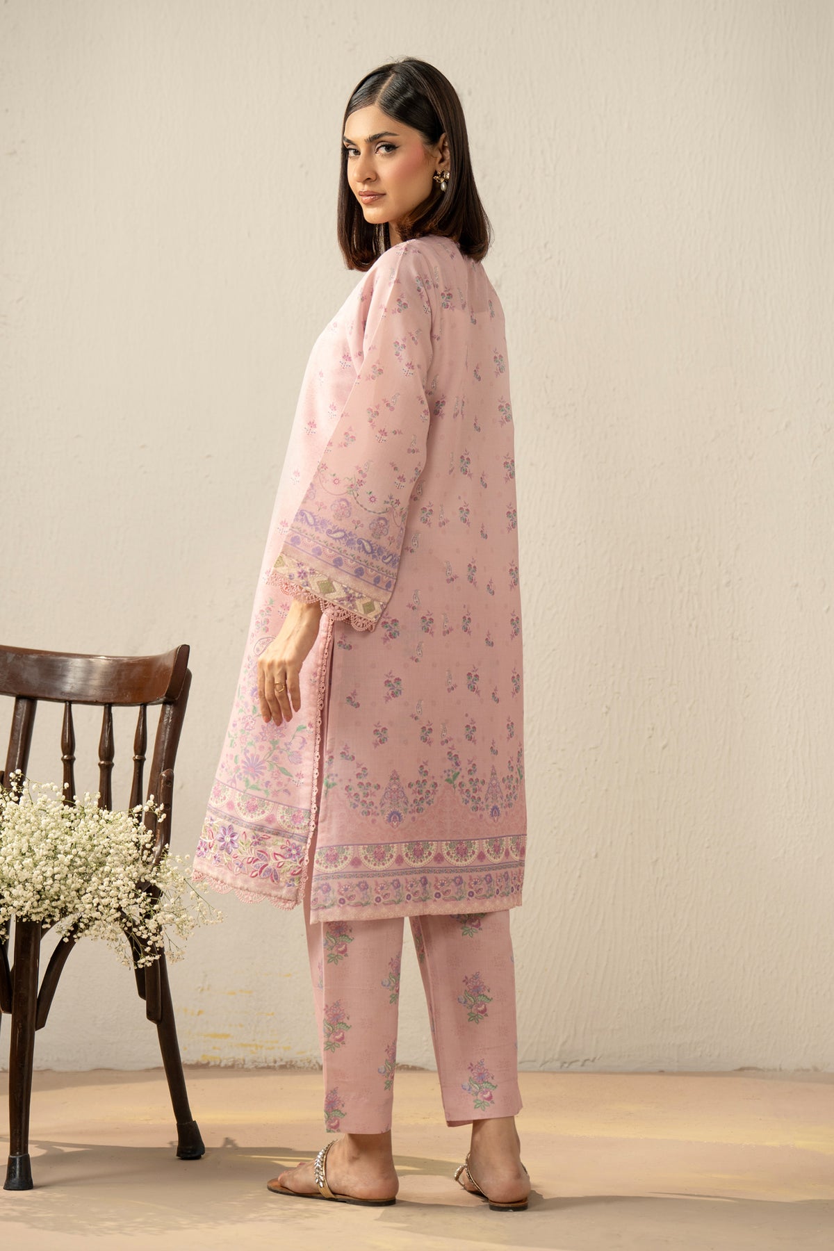 ZARI STITCHED SHIRT BOTTOM SUIT