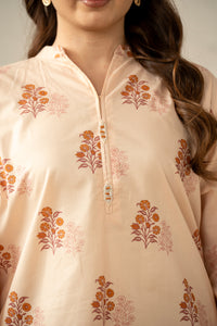 PRINTED CAMBRIC STITCHED 2 PIECE SUIT