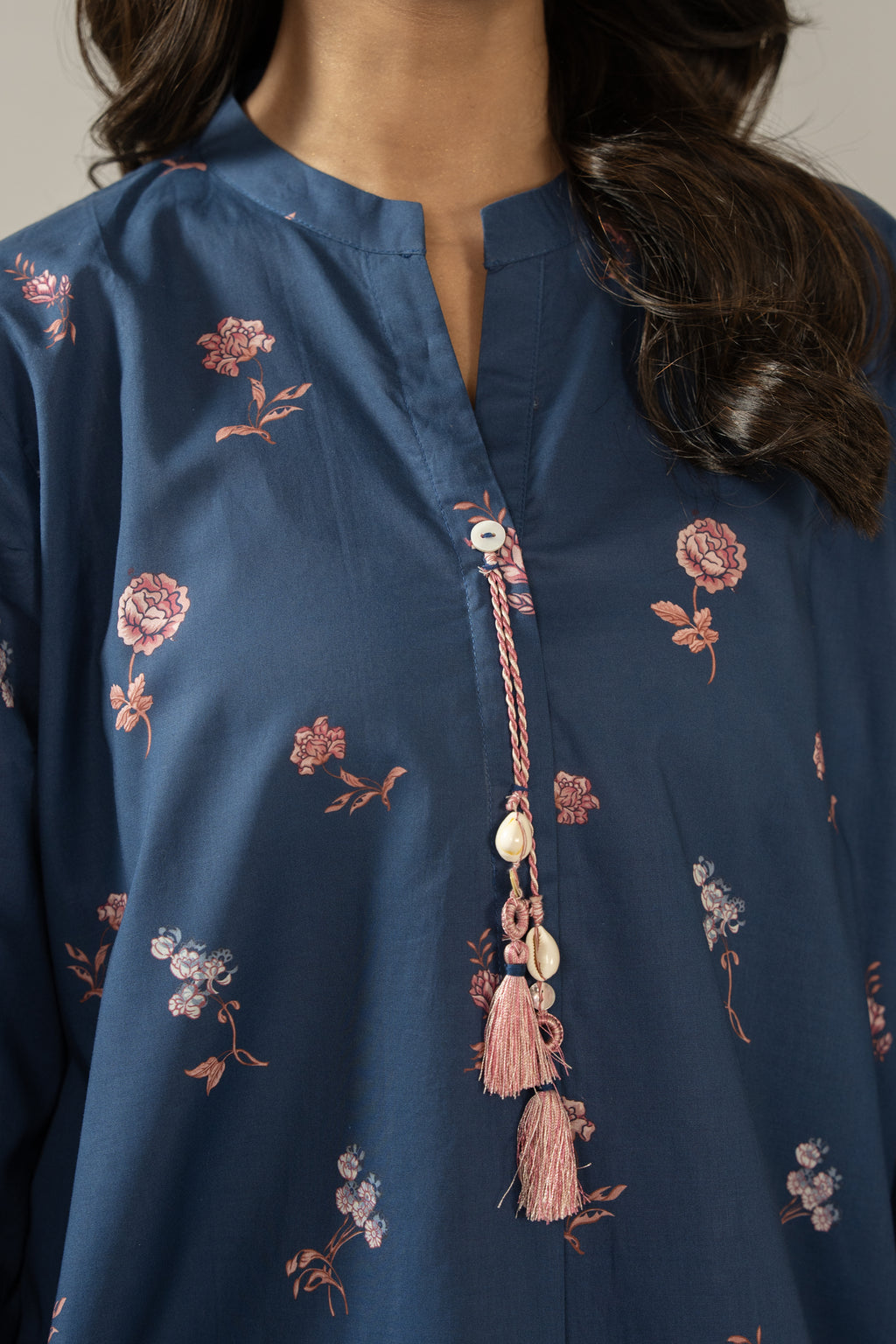 PRINTED CAMBRIC STITCHED SHIRT BOTTOM SUIT