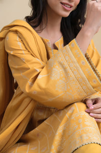 Stitched 3 Piece Embroidered Jacquard Suit
