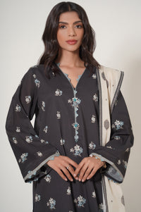 Unstitched 3 Piece Printed Cambric Suit