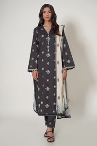 Unstitched 3 Piece Printed Cambric Suit
