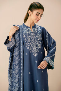Stitched 3 Piece Embroidered Both Side Slub Suit