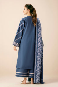 Stitched 3 Piece Embroidered Both Side Slub Suit