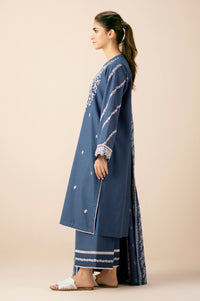 Stitched 3 Piece Embroidered Both Side Slub Suit