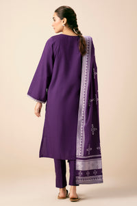 Stitched 3 Piece Textured Slub Suit