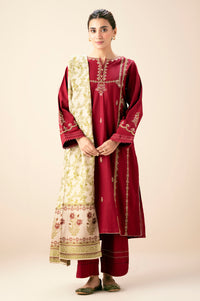 Stitched 3 Piece Textured Slub Suit
