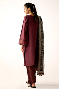 Stitched 3 Piece Pima Cotton Shirt with Digital Printed Chiffon Dupatta
