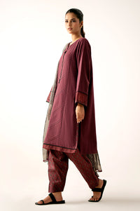 Stitched 3 Piece Pima Cotton Shirt with Digital Printed Chiffon Dupatta