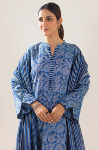 Stitched 3 Piece Printed Lawn Suit