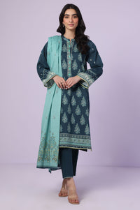 Stitched 3 Piece Printed Lawn Suit