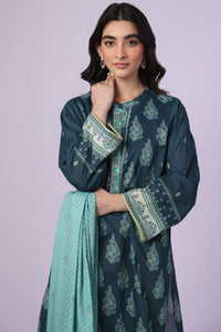 Stitched 3 Piece Printed Lawn Suit