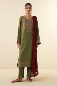 Stitched 3 Piece Embroidered Lawn Suit