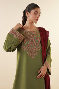 Stitched 3 Piece Embroidered Lawn Suit