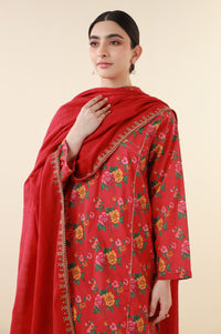 Stitched 3 Piece Printed Lawn Suit