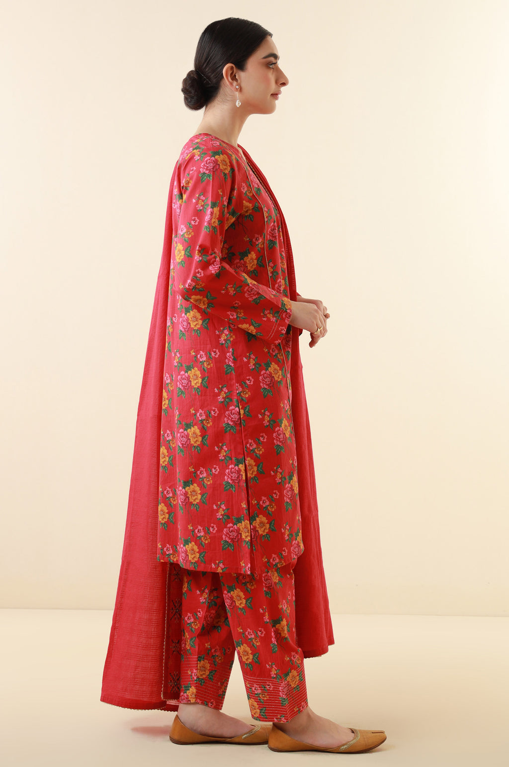 Stitched 3 Piece Printed Lawn Suit