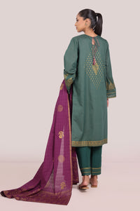 Stitched 3 Piece Paste Printed Dobby Mysuri Suit