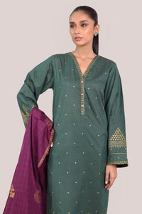 Stitched 3 Piece Paste Printed Dobby Mysuri Suit