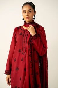 Stitched 3 Piece Embroidered Chikankari Suit
