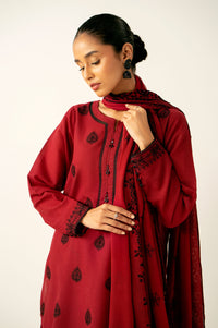 Stitched 3 Piece Embroidered Chikankari Suit