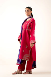 Stitched 3 Piece Embroidered Lawn Suit with Dobby Mysuri Lawn Dyed Dupatta