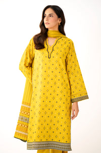 Stitched 3 Piece Printed Lawn Suit