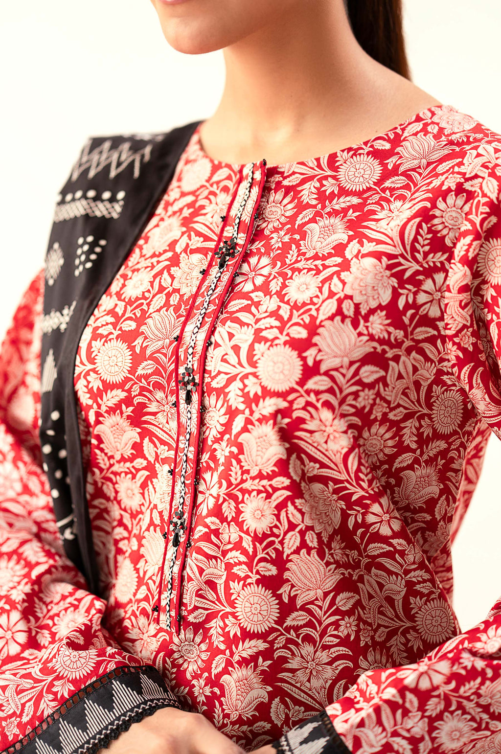 Stitched 3 Piece Printed Lawn Suit