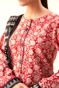 Stitched 3 Piece Printed Lawn Suit