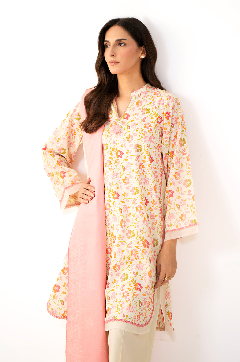 Unstitched 3 Piece Printed Lawn Suit