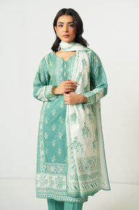 Stitched 3 Piece Printed Lawn Suit