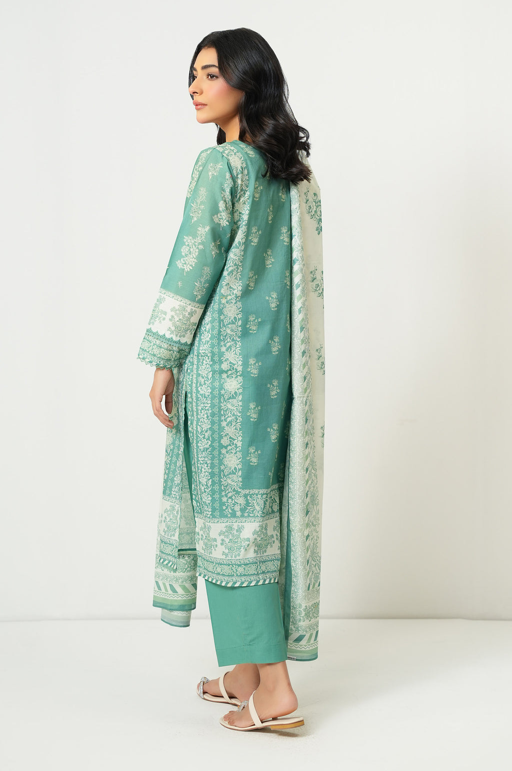 Stitched 3 Piece Printed Lawn Suit