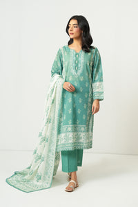 Stitched 3 Piece Printed Lawn Suit