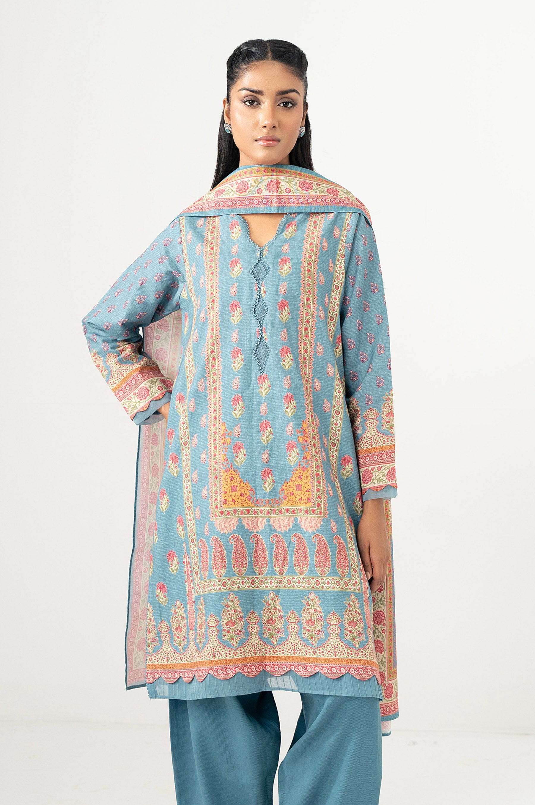 STITCHED PRINTED SUIT