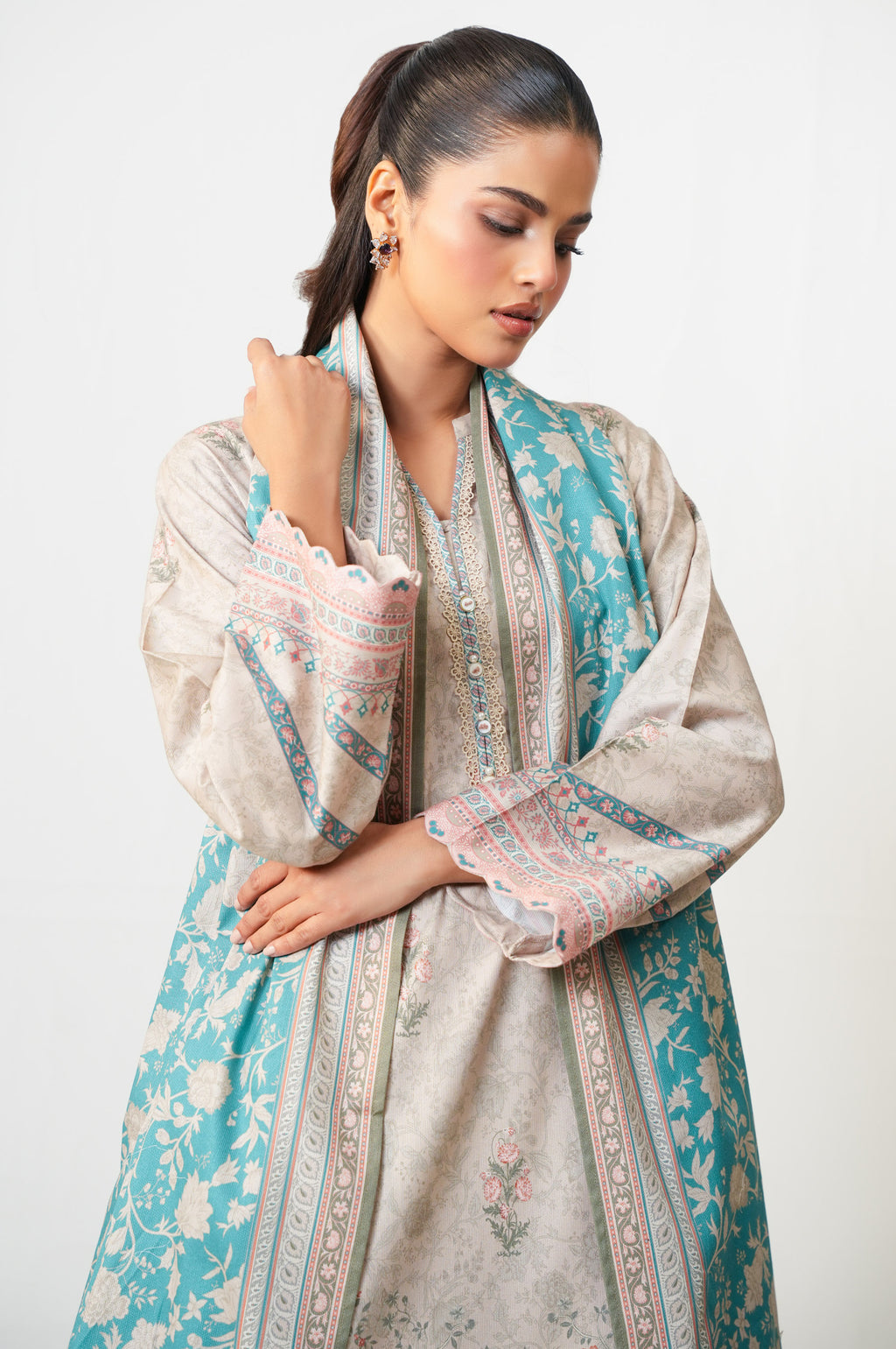 STITCHED PRINTED SUIT
