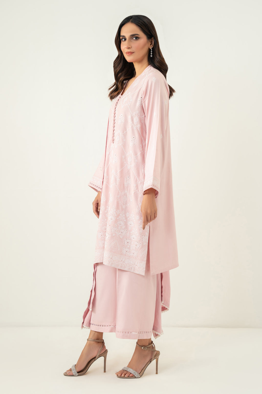 EMBROIDERED CHIKAKARI SHIRT BOTTOM