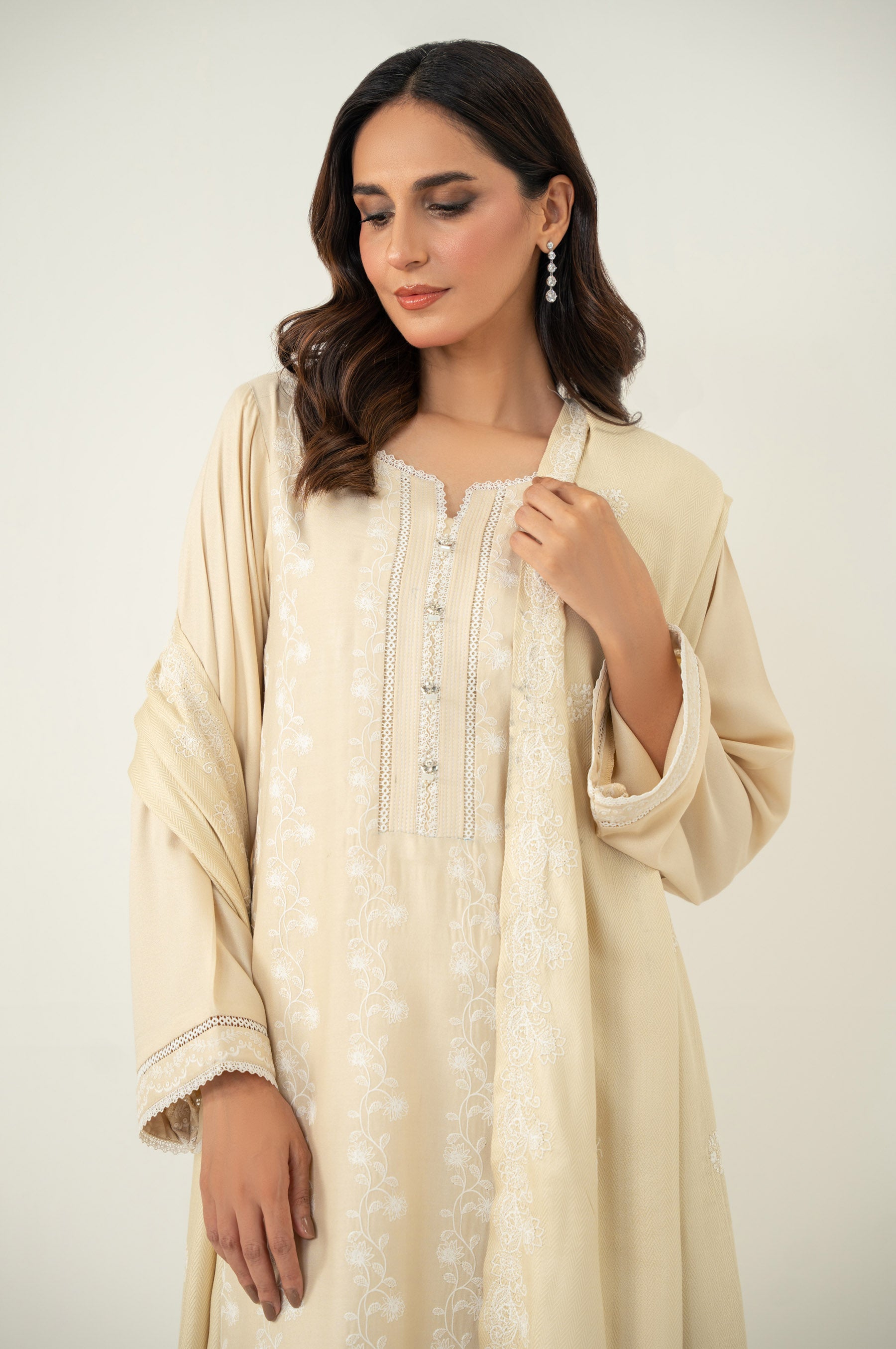 STITCHED CHIKANKARI SUIT