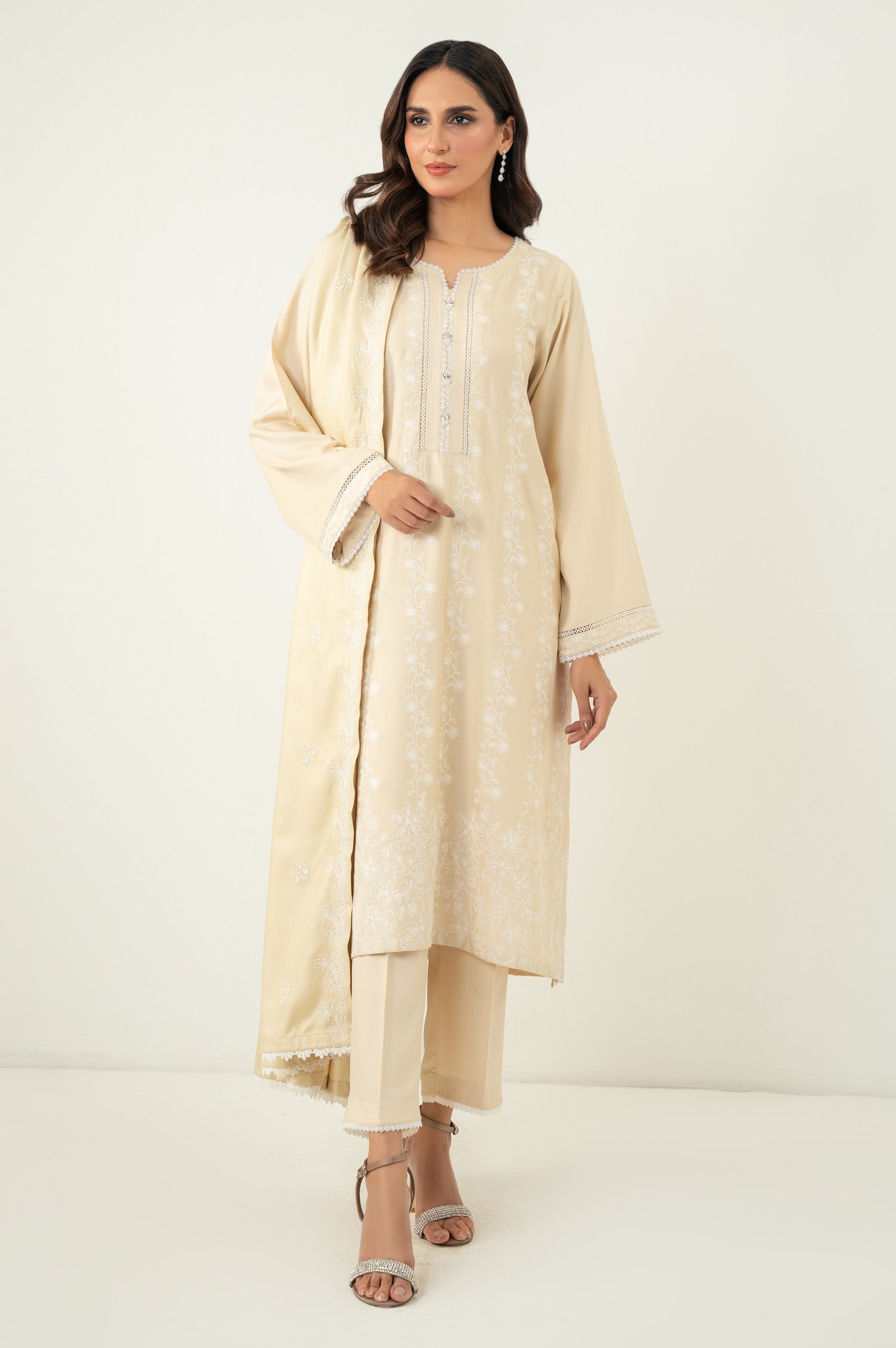 STITCHED CHIKANKARI SUIT