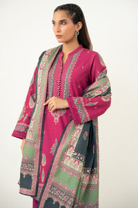 PRINTED KHADDAR STITCHED SHIRT BOTTOM