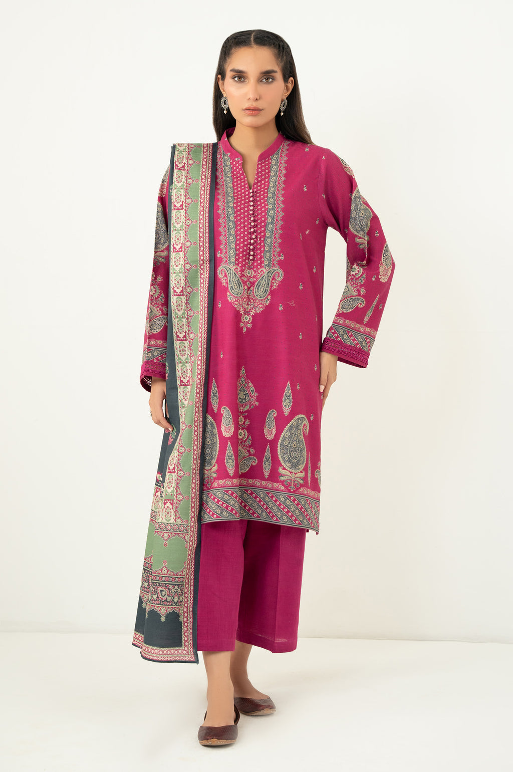 UNSTITCHED PRINTED SUIT