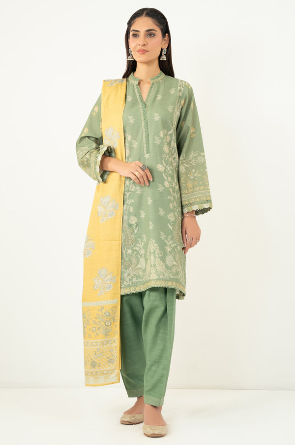 STITCHED EMBROIDERED SUIT