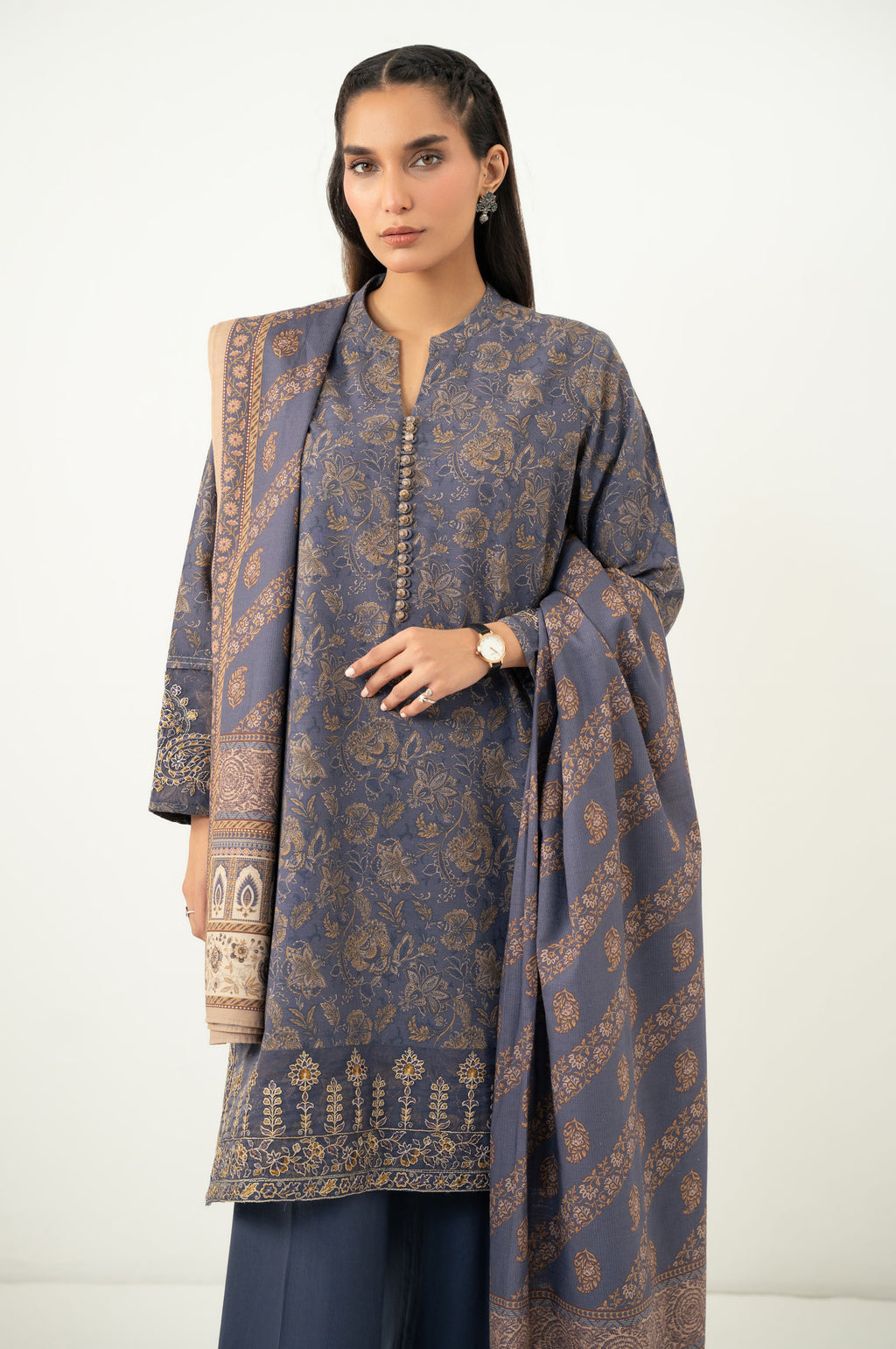 STITCHED PRINTED SUIT
