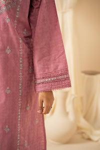 EMBROIDERED SELF JACQUARD STITCHED 3 PIECE SUIT