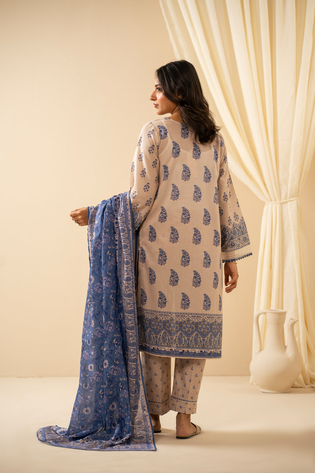 STITCHED DIGITAL PRINTED LAWN SUIT