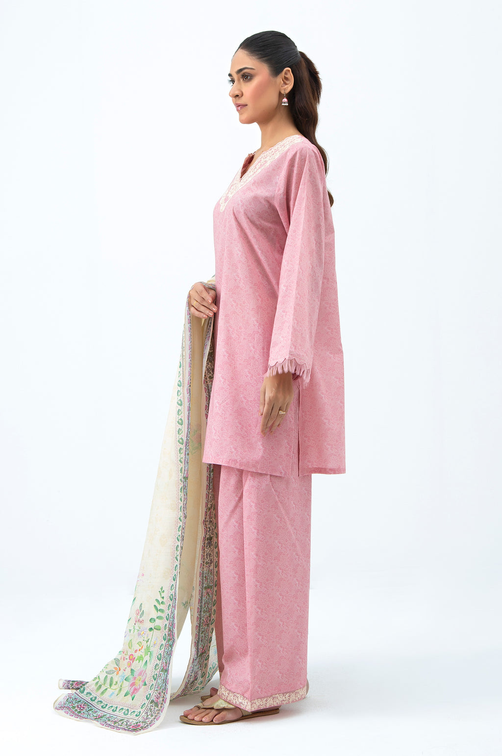 STITCHED EMBROIDERED LAWN SUIT